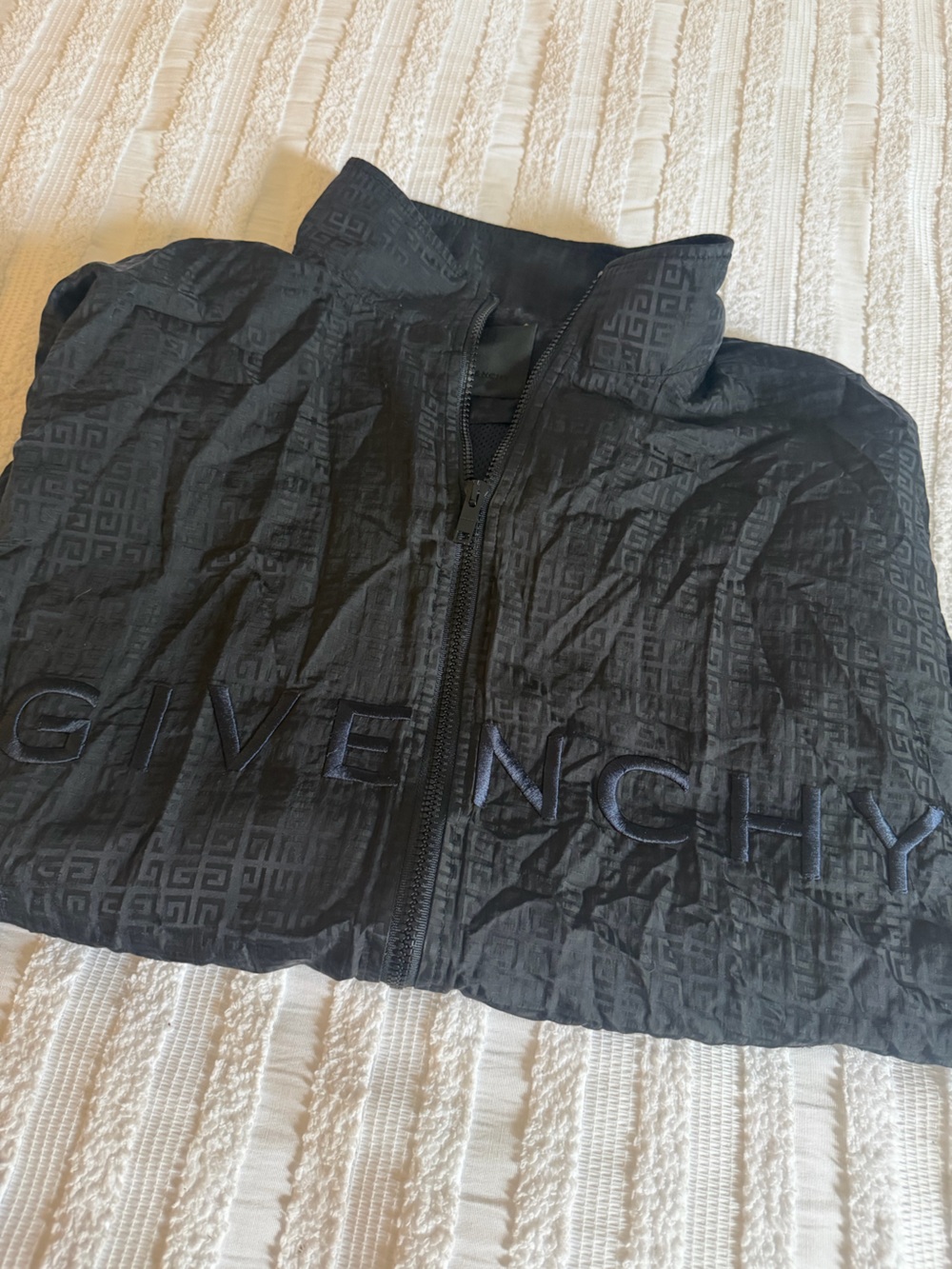 Givenchy Black Monogram Zip-Up Jacket